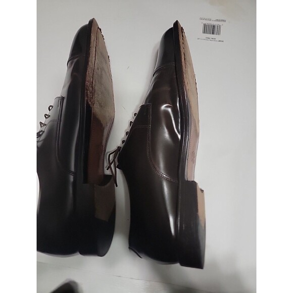 Cole Haan Shoes Mens Size 11.5 D Oxford Leather Lace Up Dark Brown Cap Toe main image 8